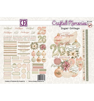 Creatief Art - CM-DC-010 - Stansplaatjes - Sugar Cottage - Nederlandstalige teksten