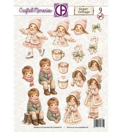 Creatief Art - CM-009 - 3D Doordrukvel - Sugar Cottage 09
