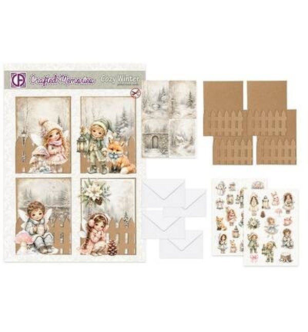 Creatief Art - CM-KIT-005 - Kaartenpakket - Sugar Cottage - Cozy Winter