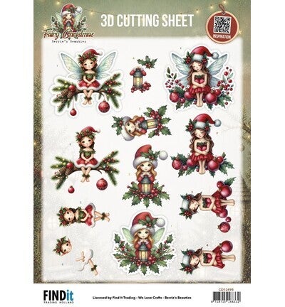 CD12498 - Fairy Christmas - 3D-knipvel – Christmas Fairy