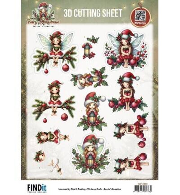 CD12498 - Fairy Christmas - 3D-knipvel – Christmas Fairy