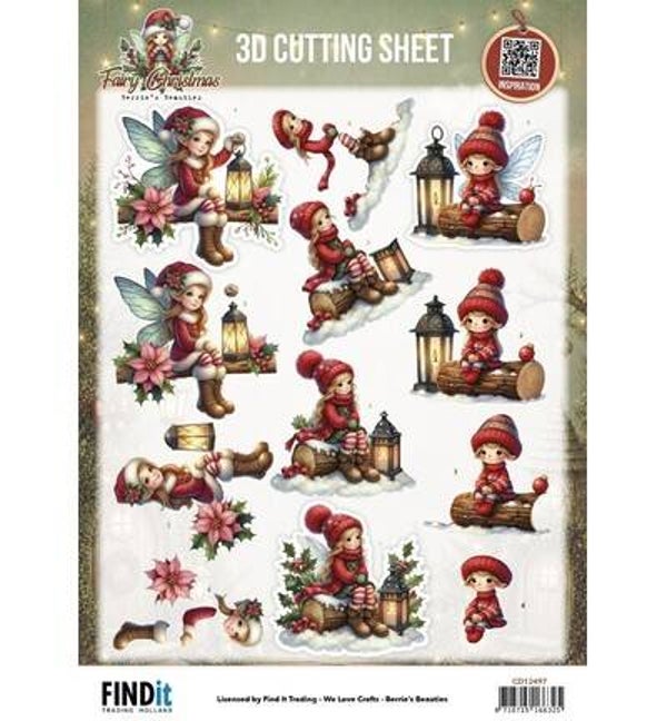 CD12497 - Fairy Christmas - 3D-knipvel – Lantern