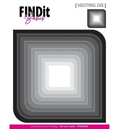FITBND009 - Nesting Dies – Stitched Dual Corner Squares
