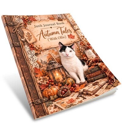 JAS-OLL-JJB-002 - Jenine's Art Studio - Junk Journal Book - Ollie - Autumn Tales