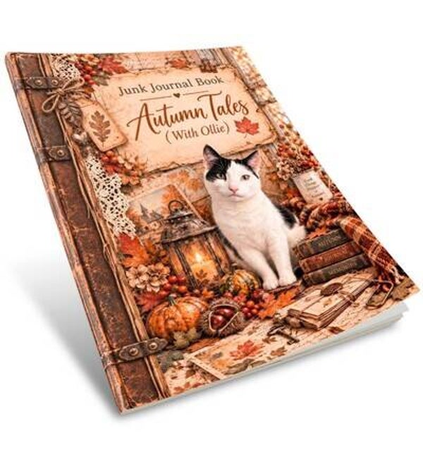 JAS-OLL-JJB-002 - Jenine's Art Studio - Junk Journal Book - Ollie - Autumn Tales