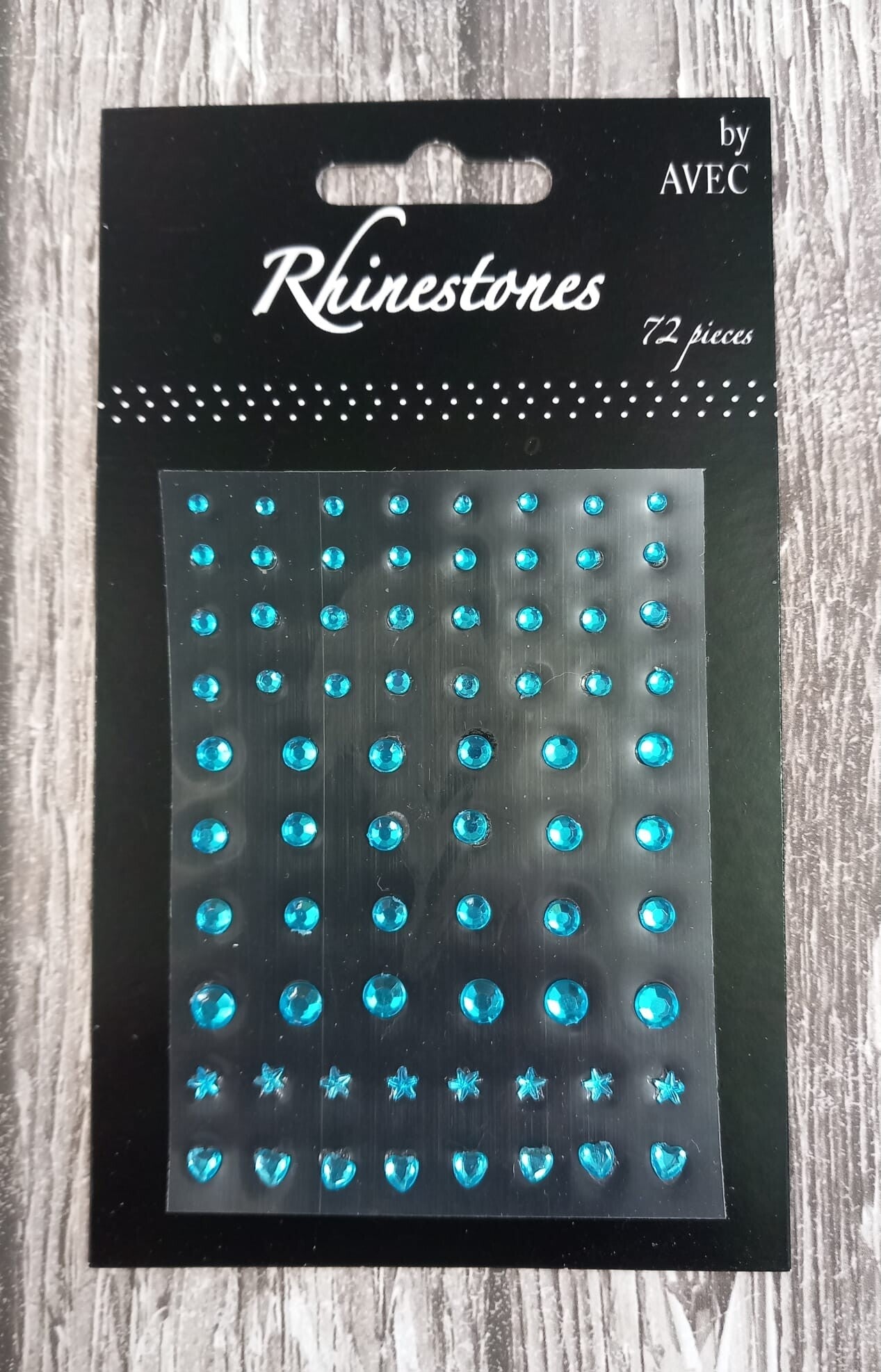 Avec plaksteentjes lichtblauw, 72 stuks