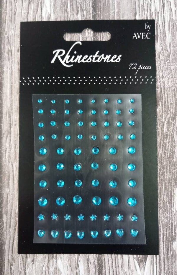 Avec plaksteentjes lichtblauw, 72 stuks