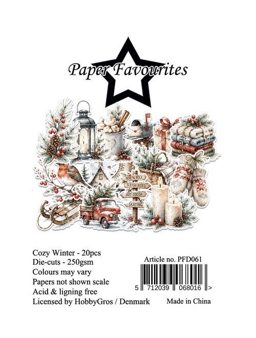 PFD061 - Paper Favourites Die-Cuts Cozy Winter (20 pcs)