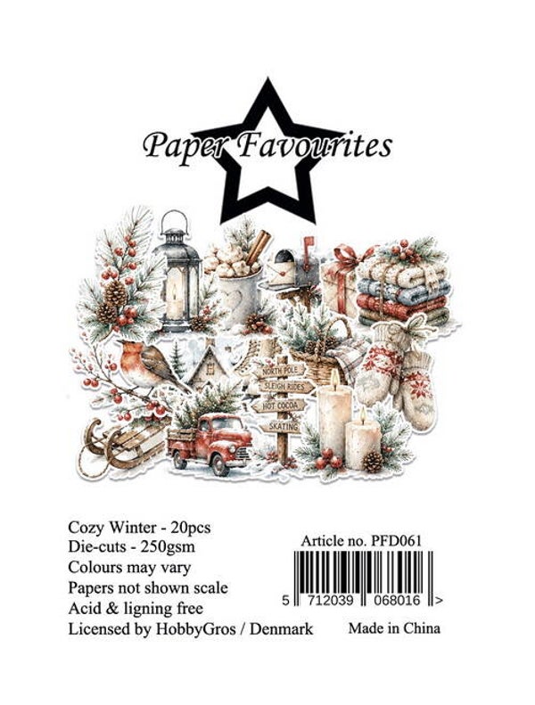 PFD061 - Paper Favourites Die-Cuts Cozy Winter (20 pcs)