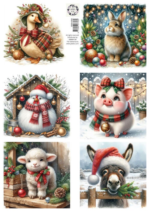 99064/008 - knipvel A4 Friends for Life - Kerst 1