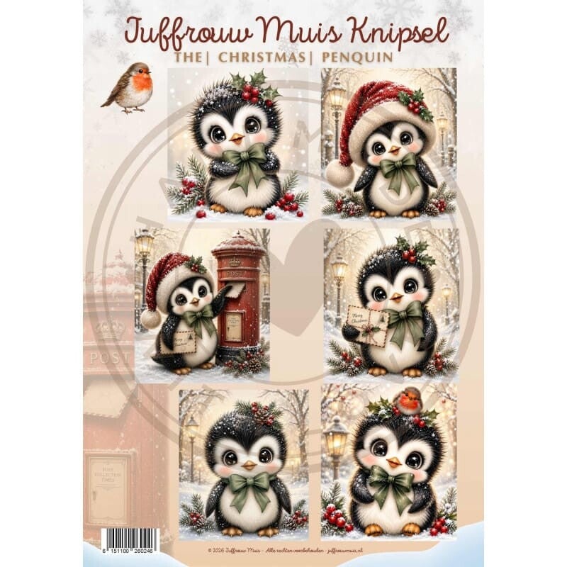 Juffrouw Muis Knipsel - The Christmas Penquin