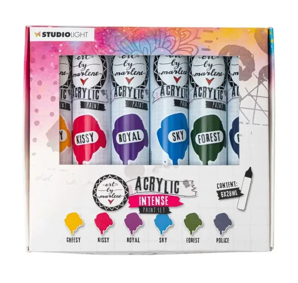 Studio Light: Essentials Acrylic Paint Set Intense (6x28ml) (ABM-ES-ACP106)
