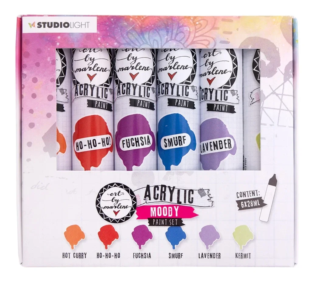 Studio Light:Essentials Acrylic Paint Set Moody (6x28ml) (ABM-ES-ACP102)