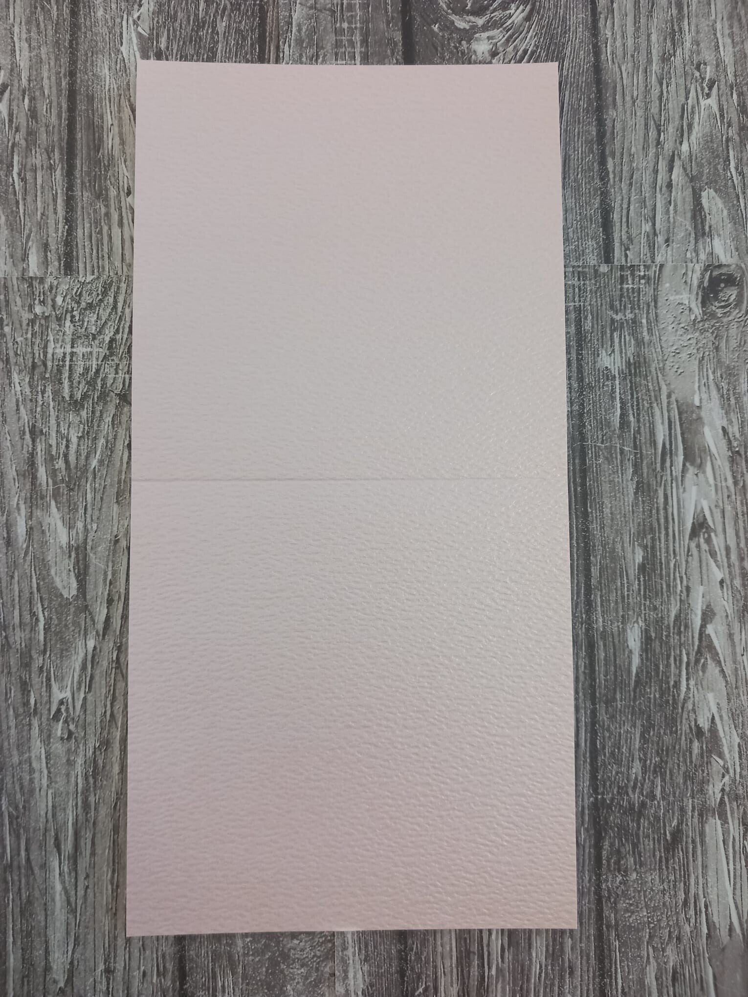 vierkant metallic roze met hamerslag -13.5 x 27cm (inclusief rillijn)