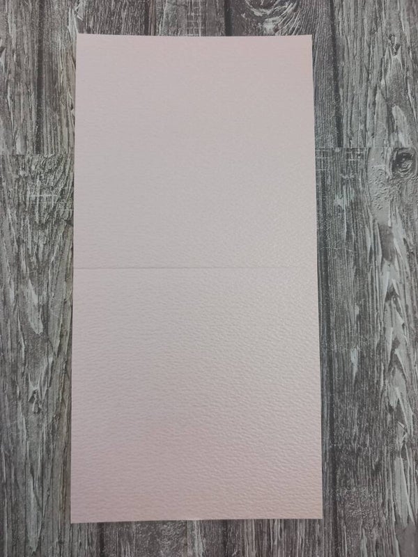 vierkant metallic roze met hamerslag -13.5 x 27cm (inclusief rillijn)