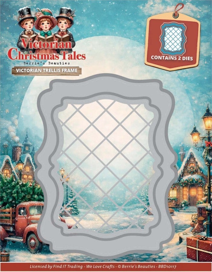 BBD10117-Dies - Berries Beauties - Victorian Christmas Tales - Victorian Trellis Frame