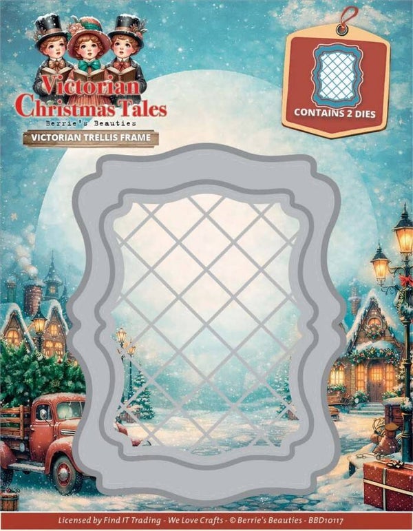 BBD10117-Dies - Berries Beauties - Victorian Christmas Tales - Victorian Trellis Frame