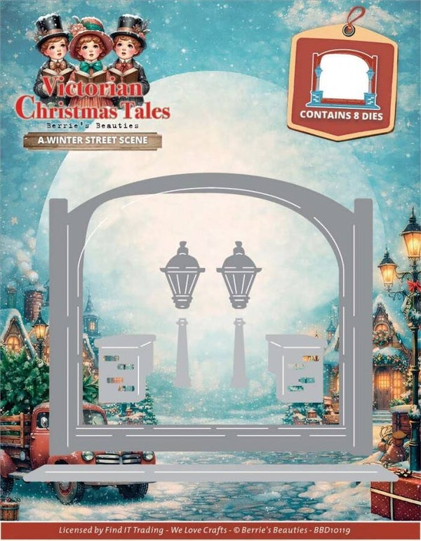 BBD10119-Dies - Berries Beauties - Victorian Christmas Tales - A Winter Street Scene