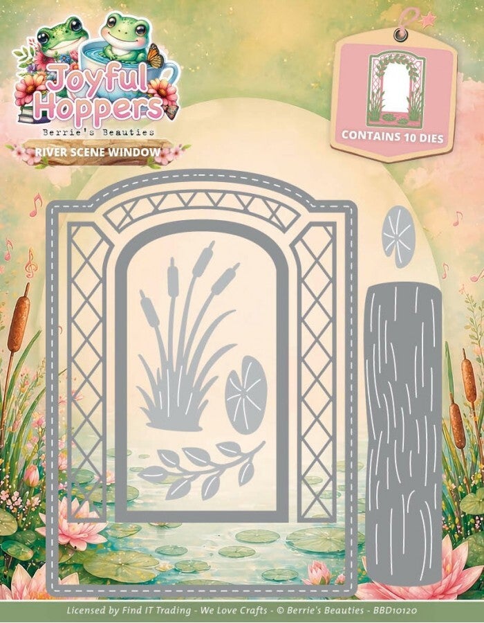 BBD10120 - Dies - Berries Beauties - Joyful Hoppers - River Scene Window