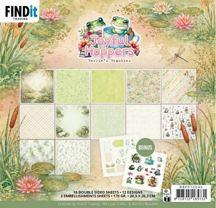 BBPP10046 - Paperpack - Berries Beauties - Joyful Hoppers 20 x 20 cm