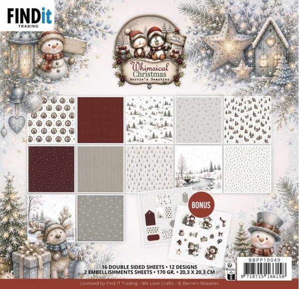 BBPP10049 - Paperpack - Berries Beauties - Whimsical Christmas 20,3 x 20,3 cm