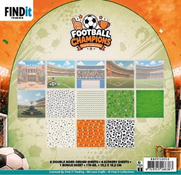 BBPP10050 - Paperpack - Find It Collection - Football Champions 15,2 x 15,2 cm