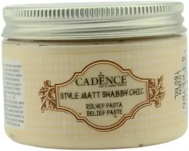 Cadence Style Mat Shabby Chic Relief Pasta 150 ml Linnen