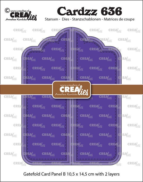 CLCZ636 - Crealies -ardzz stansen no. 636, Gatefold card Paneel B