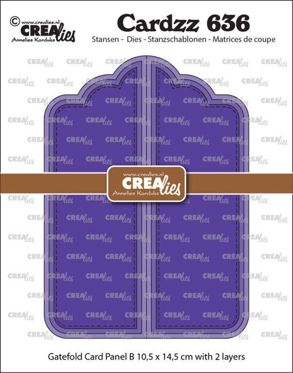 CLCZ636 - Crealies -ardzz stansen no. 636, Gatefold card Paneel B