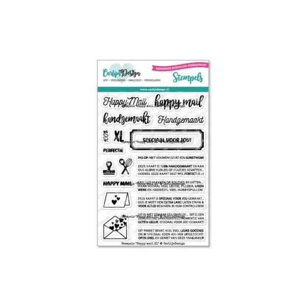 CDST-0086 - CarlijnDesign - Happy mail XL stempels