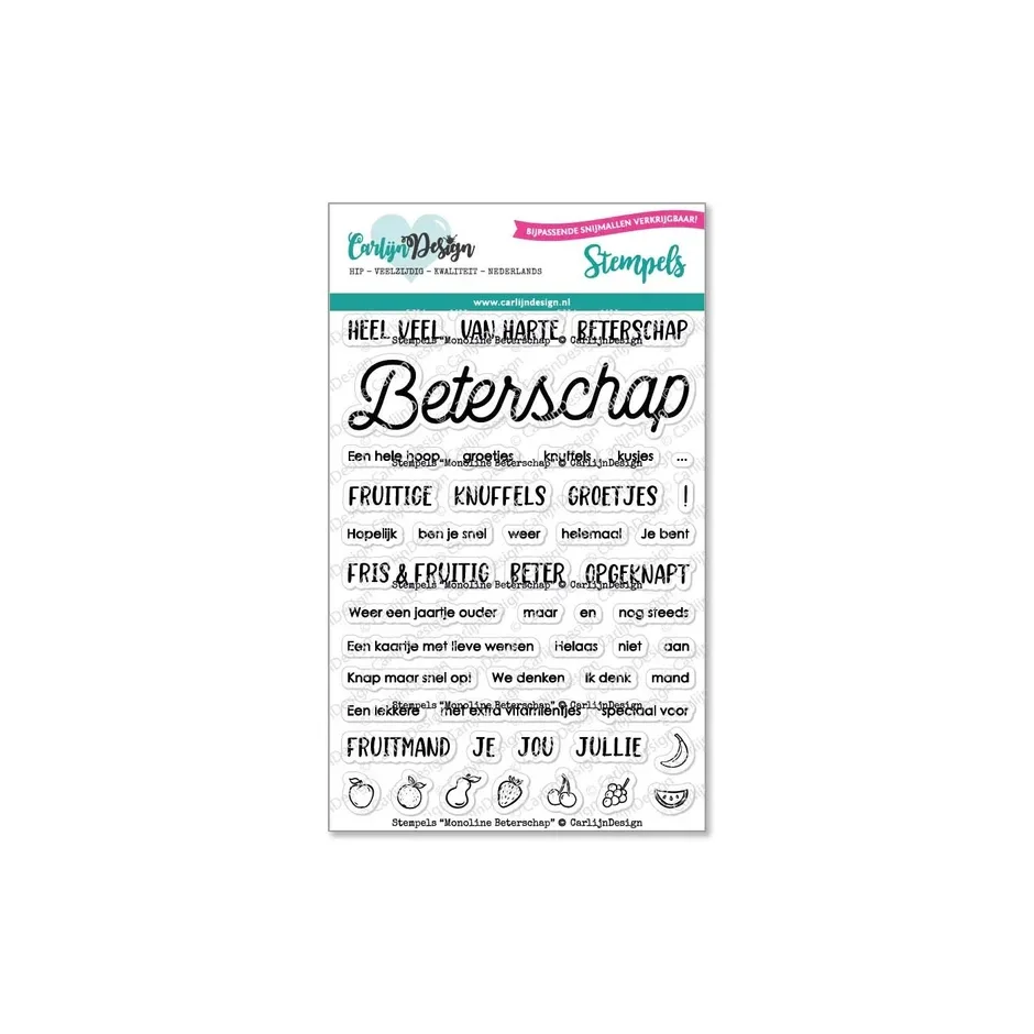 CDST-0088 - CarlijnDesign - Beterschap stempels CDST-0088