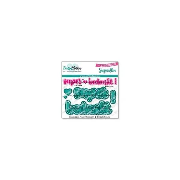 CarlijnDesign - CDSN-0235 - super bedankt snijmallen