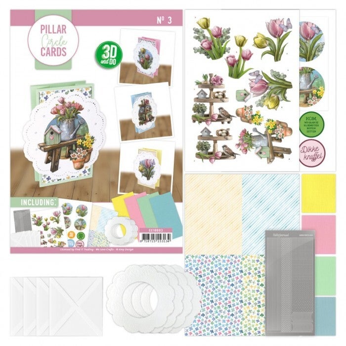 CC10003 - Pillar Circle Cards wit 3 - Spring Landscapes