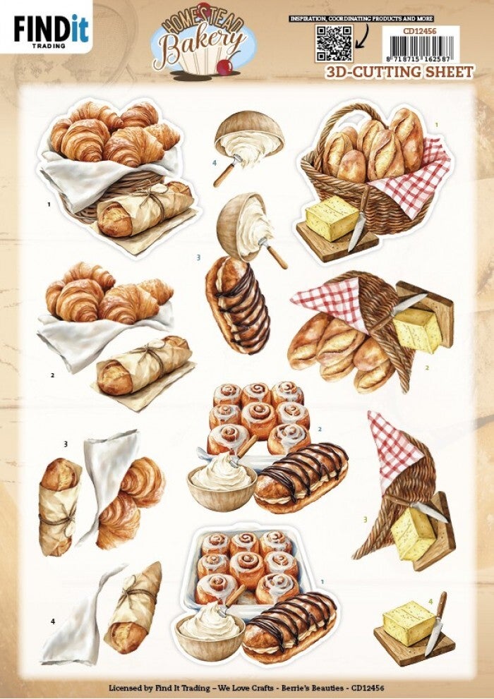 3D Cutting Sheet - Berries Beauties - CD12456 -  Homestead Bakery - Fresh Basket