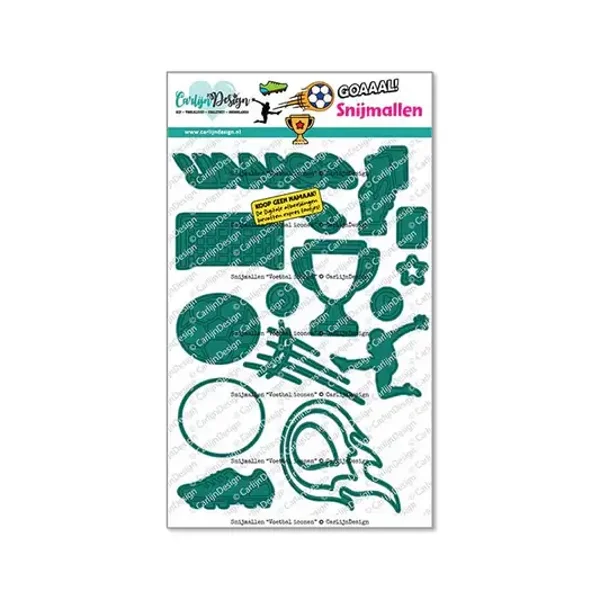 CDSN-0388 - CarlijnDesign - Voetbal iconen snijmallen