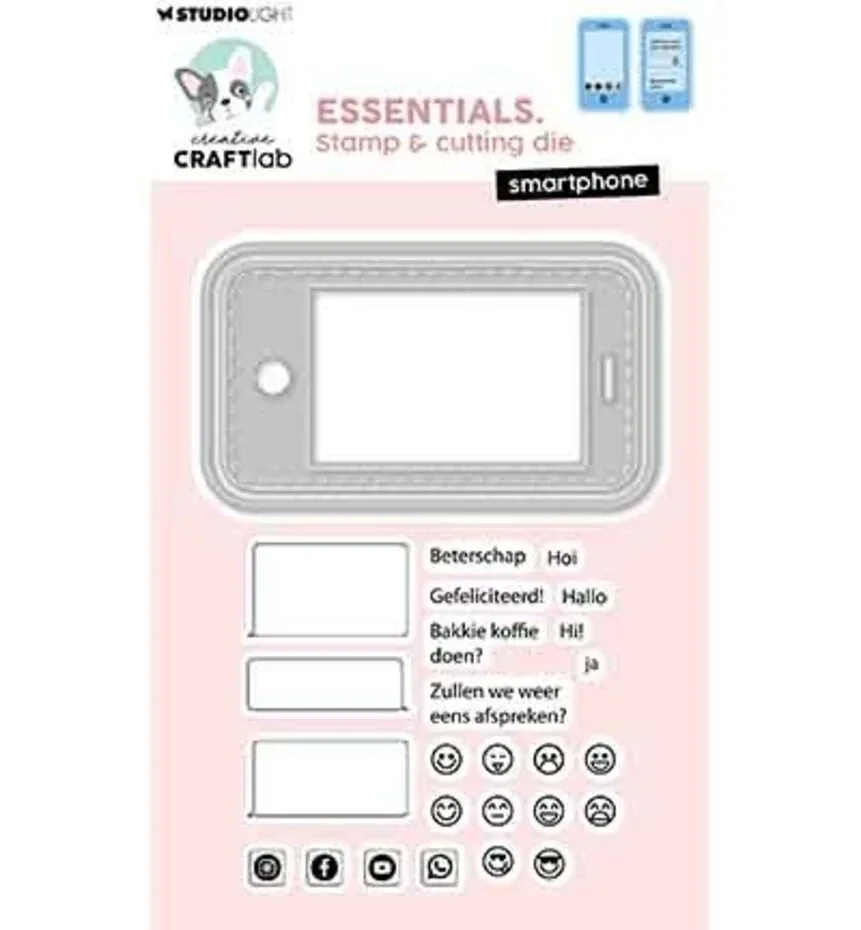 CCL-ES-SCD96 - Studio Light -Creative Craftlab Essentials Stamp & Die Smartphone