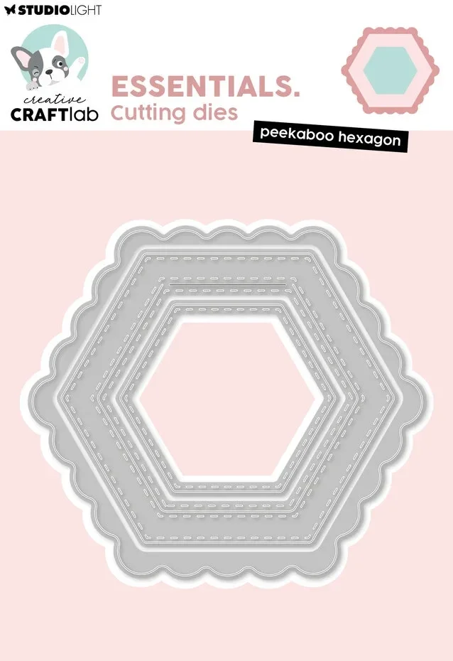 CCL-ES-CD1047 - Peekaboo Hexagon Essentials Cutting Die
