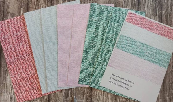 A5 achtergrond papier - WEKABO/BOEKENSTEUNTJE A5 wol 003