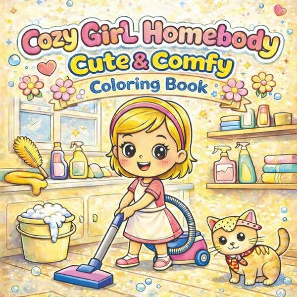 FITCCB10004 - Findit Color - Coloring Book - Cozy Girl Homebody Cute & Comfy