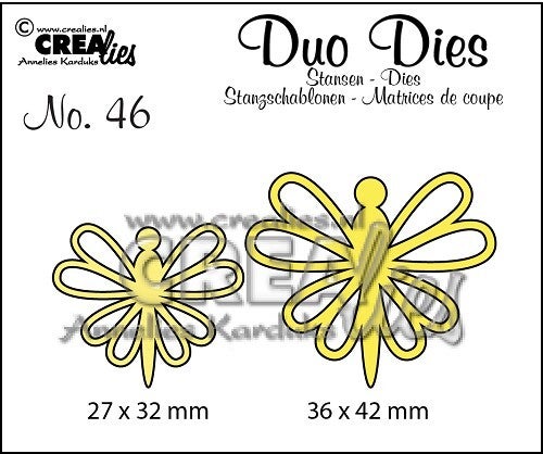 Crealies - Duo Dies no. 46, Vlinders 8