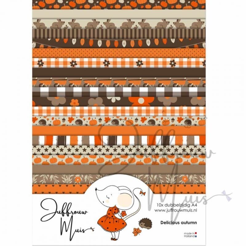 Juffrouw Muis ; Cardstock - Delicious autumn