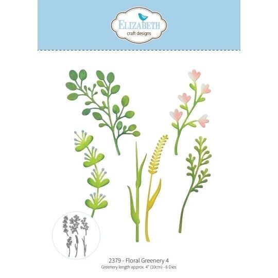 ECD-2379 - Elizabeth Craft Design - Bloom Wildy - Dies - Floral Greenery 4