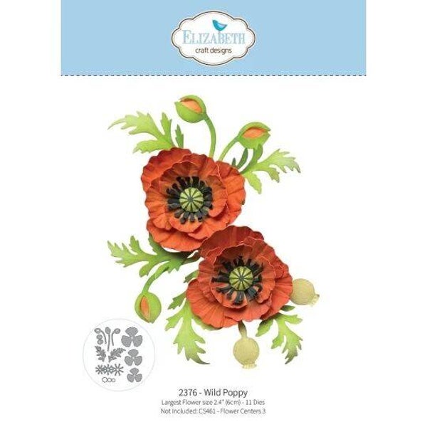 ECD-2376 - Elizabeth Craft Design - Bloom Wildy - Dies - Wild Poppy