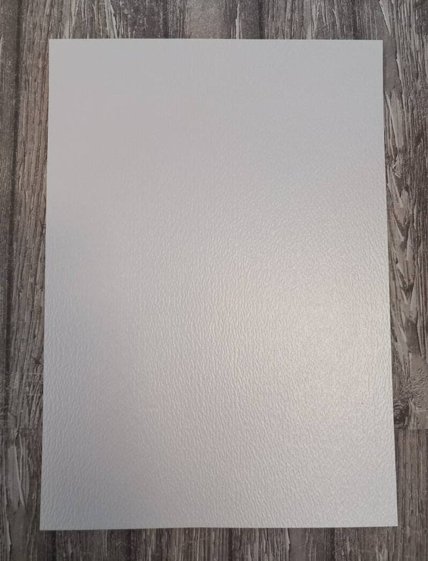 A4 metallic wit met hamerslag