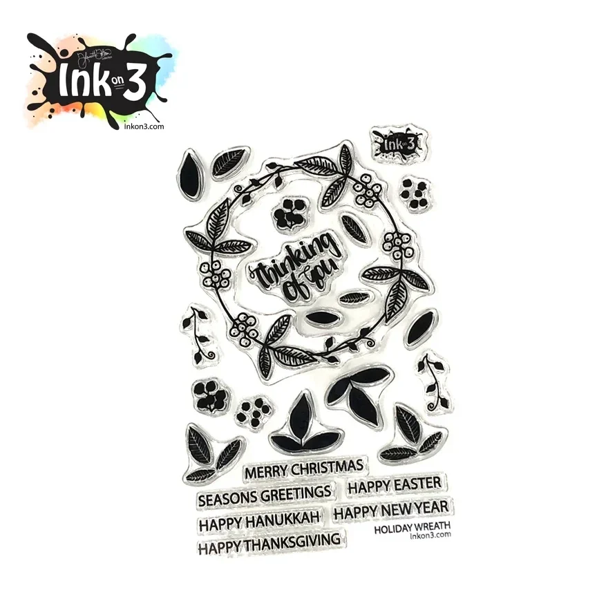 Inkon3 - Holiday Wreath  - Stamp Set