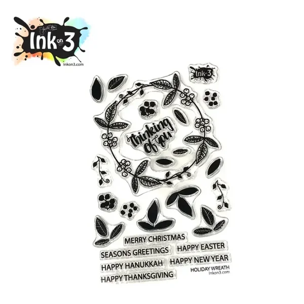 Inkon3 - Holiday Wreath  - Stamp Set