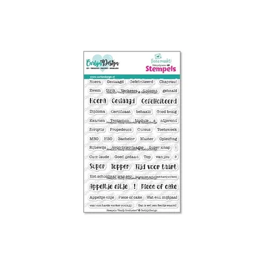 CDST-0142 - CarlijnDesign - Stempels Goofy Graduates CDST-0142