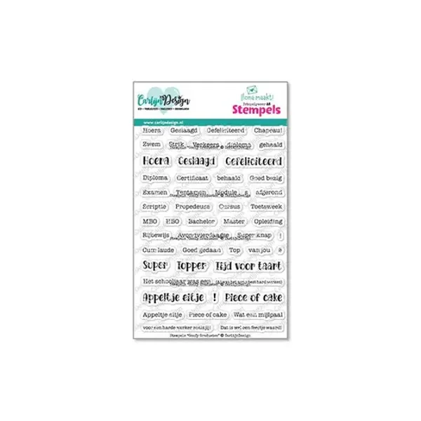 CDST-0142 - CarlijnDesign - Stempels Goofy Graduates CDST-0142