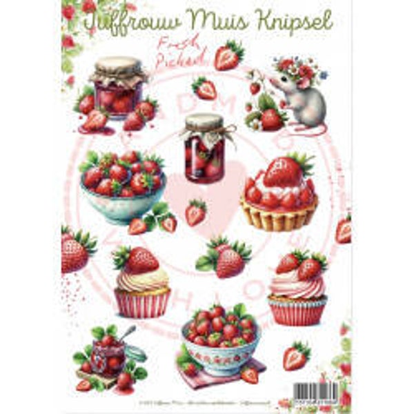 Juffrouw Muis A4 Knipsel - Fresh Picked
