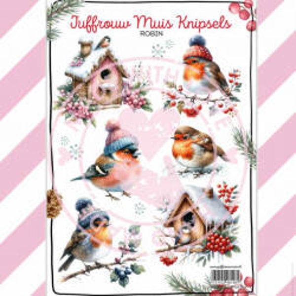 Juffrouw Muis A4 Knipsel - Robin